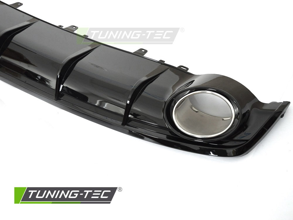 Diffusore Posteriore Nero Lucido Sportivo per Audi A7 (C7 Facelift) 2014-2018 Sportback