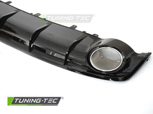 Carica l'immagine nel visualizzatore di Gallery, Diffusore Posteriore Nero Lucido Sportivo per Audi A7 (C7 Facelift) 2014-2018 Sportback