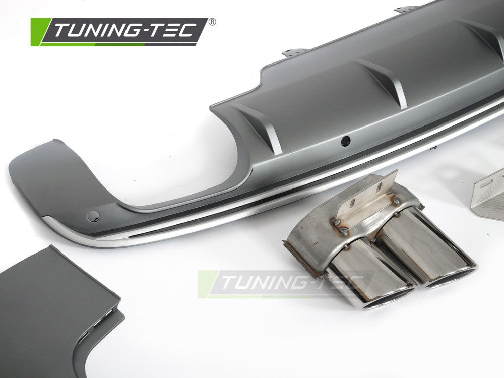 Diffusore Posteriore Sportivo con Fori PDC per Audi Q5 (8R) 2008-2012