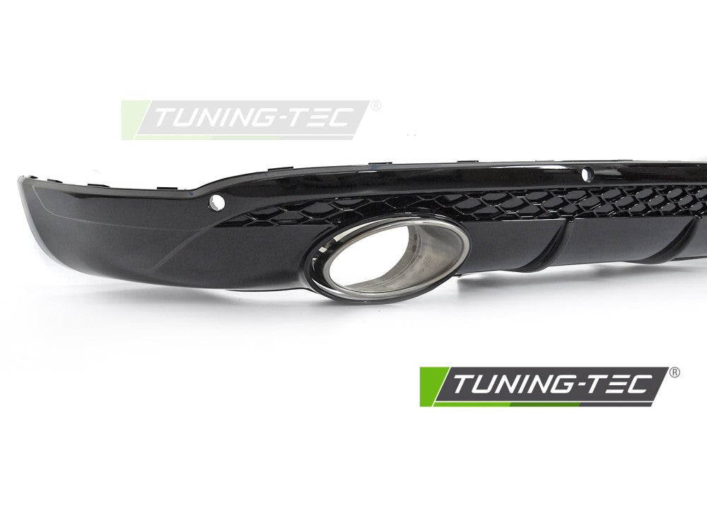 Diffusore Posteriore Nero Lucido Sportivo con Fori PDC per Audi Q5 (8R Facelift) 2012-2016