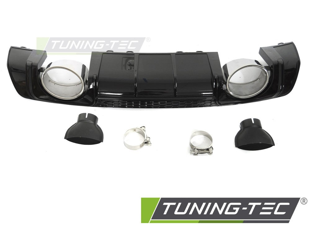 Diffusore Posteriore Nero Lucido Sportivo per Audi TT (8S) 2014-2018