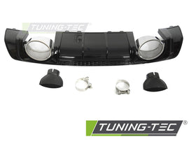 Paraurti Posteriore Nero Lucido Sportivo per Audi TT (8S) 2014-2018