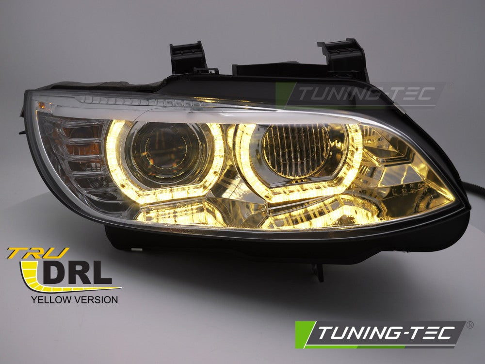 Fari Anteriori Cromati Xenon DRL per BMW Serie 3 (E92 / E93) 2006-2010