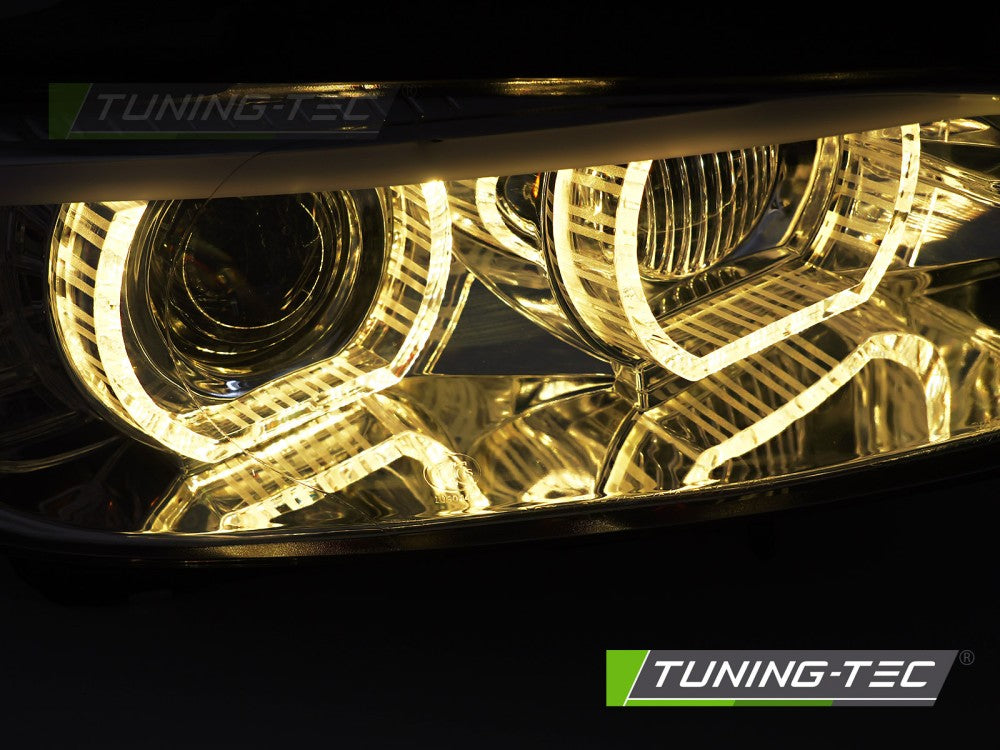 Fari Anteriori Cromati Xenon DRL per BMW Serie 3 (E92 / E93) 2006-2010