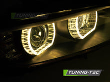 Carica l'immagine nel visualizzatore di Gallery, Fari Anteriori Neri Xenon DRL per BMW Serie 3 (E92 / E93) 2006-2010