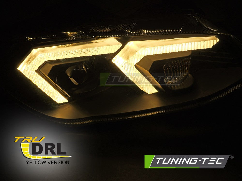 Fari Anteriori Neri Xenon DRL per BMW Serie 3 (E92 / E93 Facelift) 2010-2013