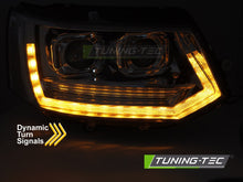 Carica l'immagine nel visualizzatore di Gallery, Fari Anteriori Cromati Tube Light DRL per Volkswagen T5 2010-2015