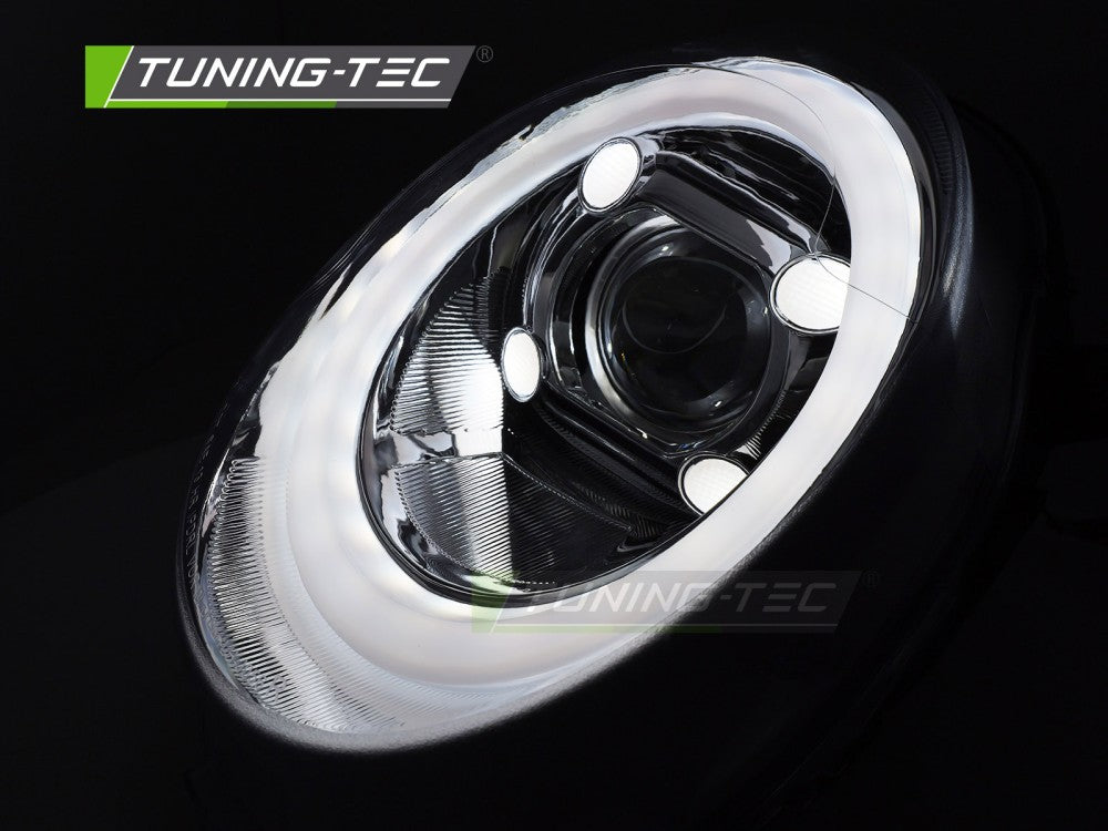 Fari Anteriori Cromati Tube Light DRL per MINI Cooper (F56) 2014-2017