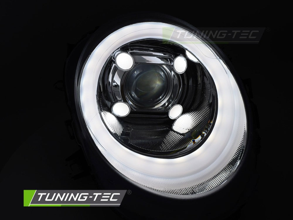 Fari Anteriori Cromati Tube Light DRL per MINI Cooper (F56) 2014-2017