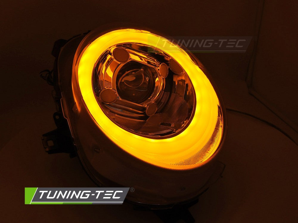 Fari Anteriori Cromati Tube Light DRL per MINI Cooper (F56) 2014-2017