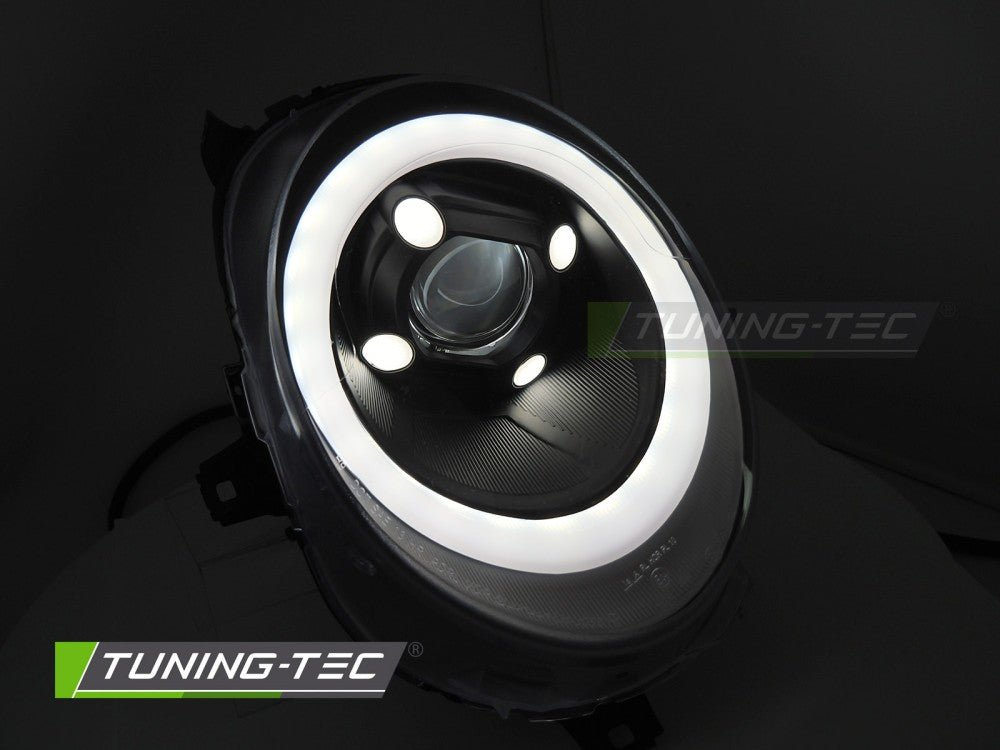 Fari Anteriori Neri Tube Light DRL per MINI Cooper (F56) 2014-2017