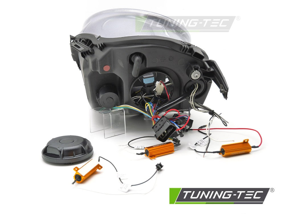 Fari Anteriori Neri Tube Light DRL per MINI Cooper (F56) 2014-2017