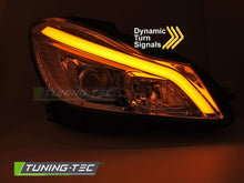 Carica l'immagine nel visualizzatore di Gallery, Fari Anteriori Cromati DRL Sequenziali per Mercedes Classe C (W204) 2011-2014