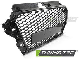 Griglia Nera Lucida Sportiva per Audi A3 8V 2 porte Cabrio / A3 8V 3 porte Hatchback paraurti Standard e S-Line 2012-2016 – cod. GRAUD6