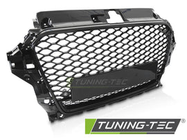 Griglia Nera Lucida Sportiva per Audi A3 8V 2 porte Cabrio / A3 8V 3 porte Hatchback paraurti Standard e S-Line 2012-2016 – cod. GRAUD8