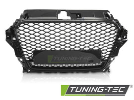 Griglia Nera Lucida Sportiva per Audi A3 8V 2 porte Cabrio / A3 8V 3 porte Hatchback paraurti Standard e S-Line 2012-2016 – cod. GRAUD8