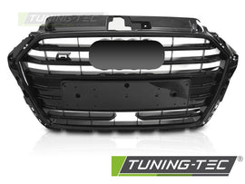 Griglia Nera Lucida Sportiva per Audi A3 8V 2 porte Cabrio / A3 8V 4 porte Berlina / A3 8V 5 porte Sportback paraurti Standard e S-Line 2017-2020 – cod. GRAUE0