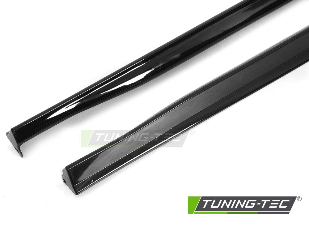 Minigonne Nere Lucide per Volkswagen Golf (Mk8) 2019-2024 – Coppia