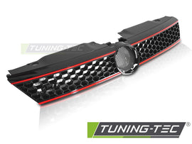 Griglia Nera Lucida Rossa Sportiva per Volkswagen Jetta (Mk6) 2011-2014 Berlina