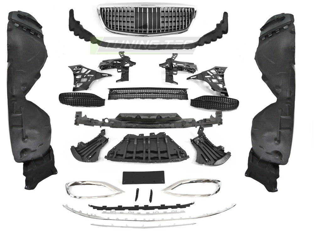 Paraurti Anteriore Sportivo per Mercedes Classe S (W222 / C217 Facelift) 2018-2020