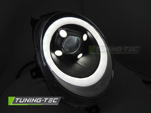 Carica l'immagine nel visualizzatore di Gallery, Fari Anteriori Neri Lucidi Tube Light DRL per MINI Cooper (F56) 2014-2017