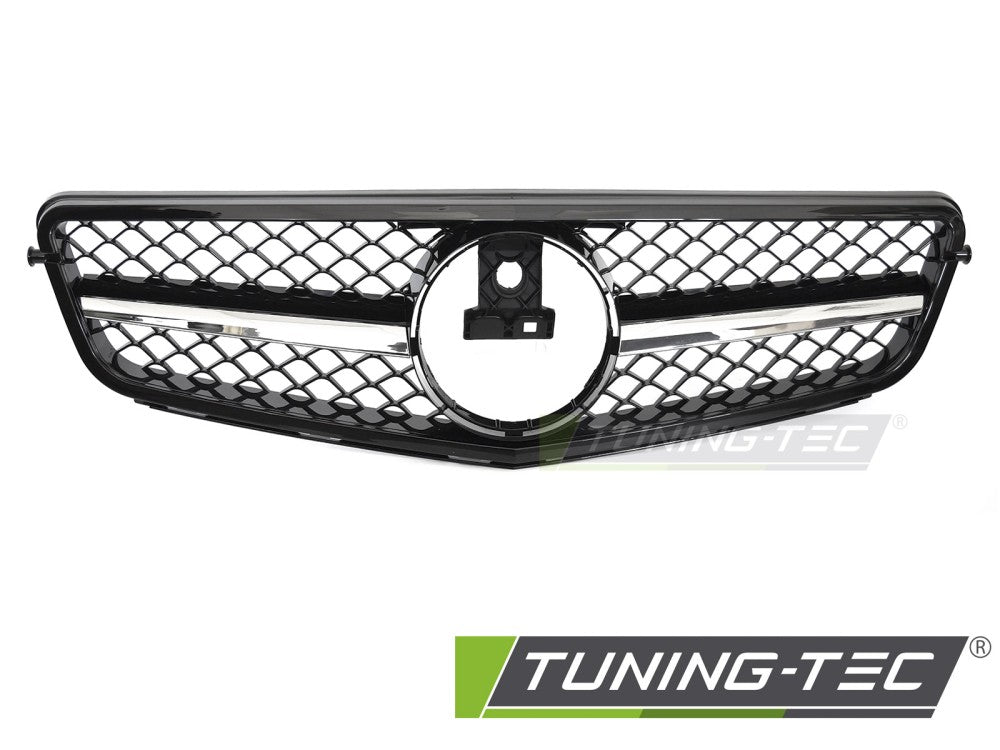 Griglia Sportiva Nera Cromata per Mercedes Classe C (W204) 2007-2014