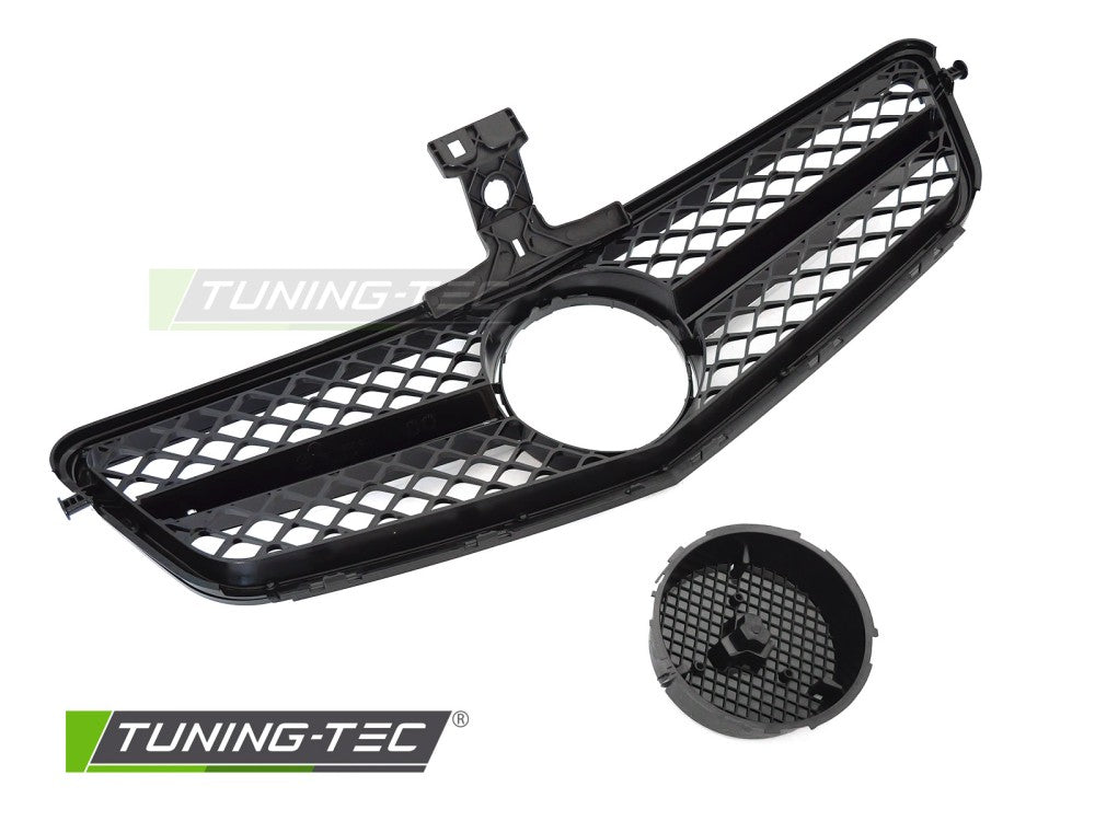 Griglia Sportiva Nera Cromata per Mercedes Classe C (W204) 2007-2014