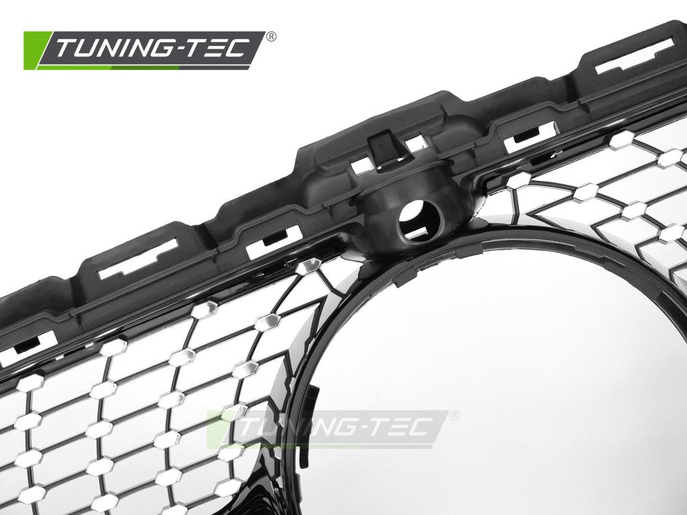 Griglia Sportiva Nera Cromata per Mercedes Classe C (W205) 2014-2018