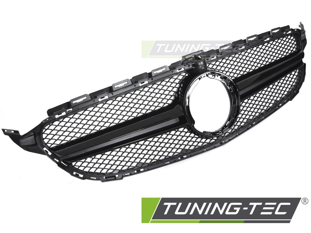 Griglia Sportiva Nera Lucida per Mercedes Classe C (W205 Facelift) 2018-2021