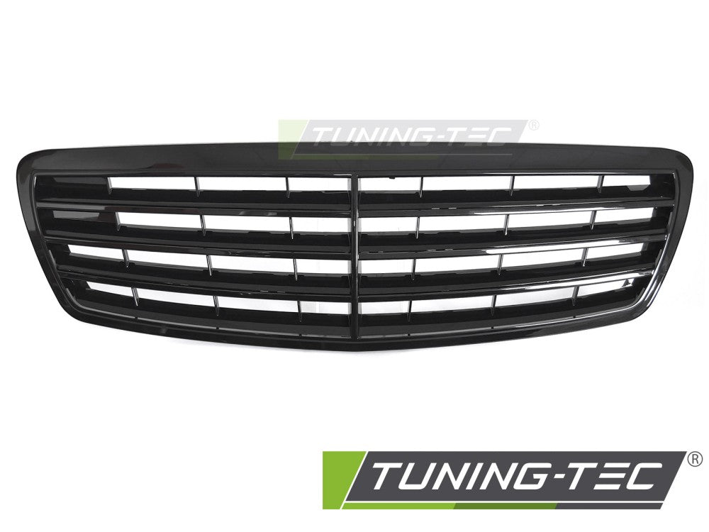 Griglia Nera Lucida per Mercedes Classe E (W211) 2002-2006 Berlina, Station Wagon