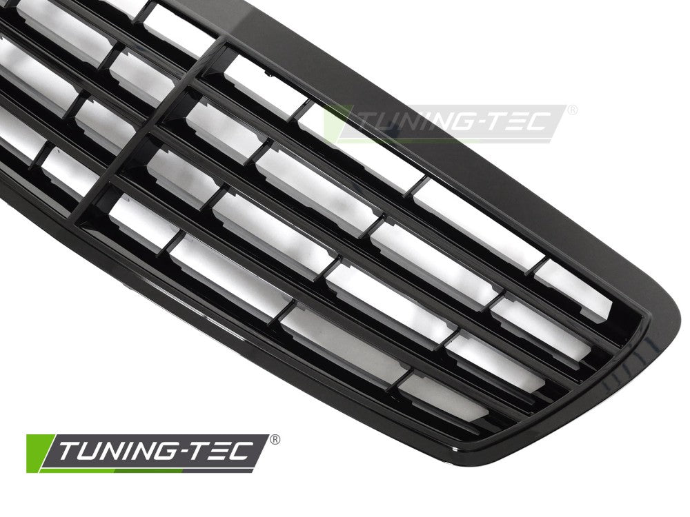 Griglia Nera Lucida per Mercedes Classe E (W211) 2002-2006 Berlina, Station Wagon