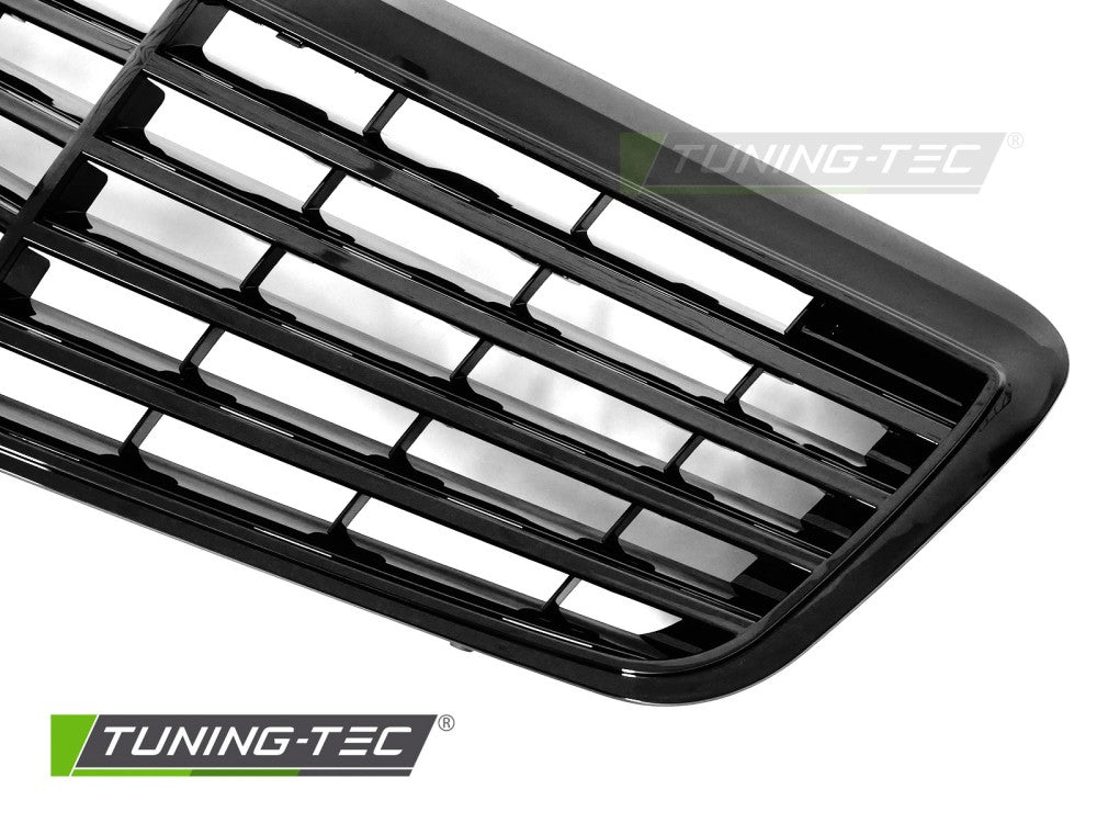 Griglia Nera Lucida per Mercedes Classe E (W211) 2006-2009 Berlina, Station Wagon