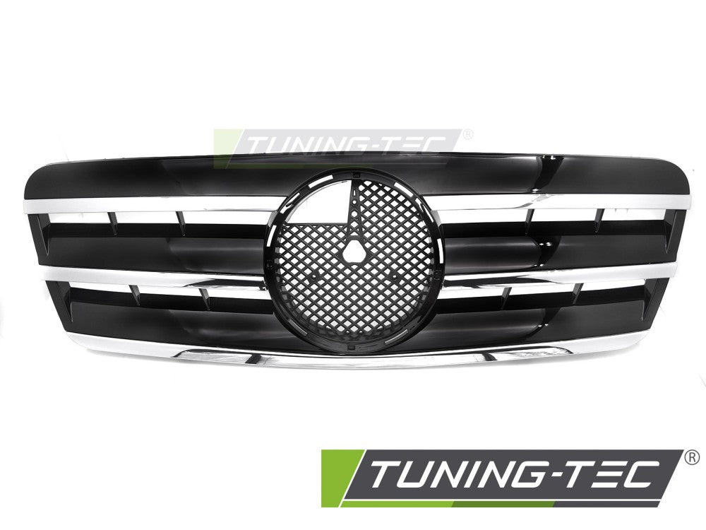 Griglia Sportiva Nera Cromata per Mercedes CLK (W208) 1996-2002