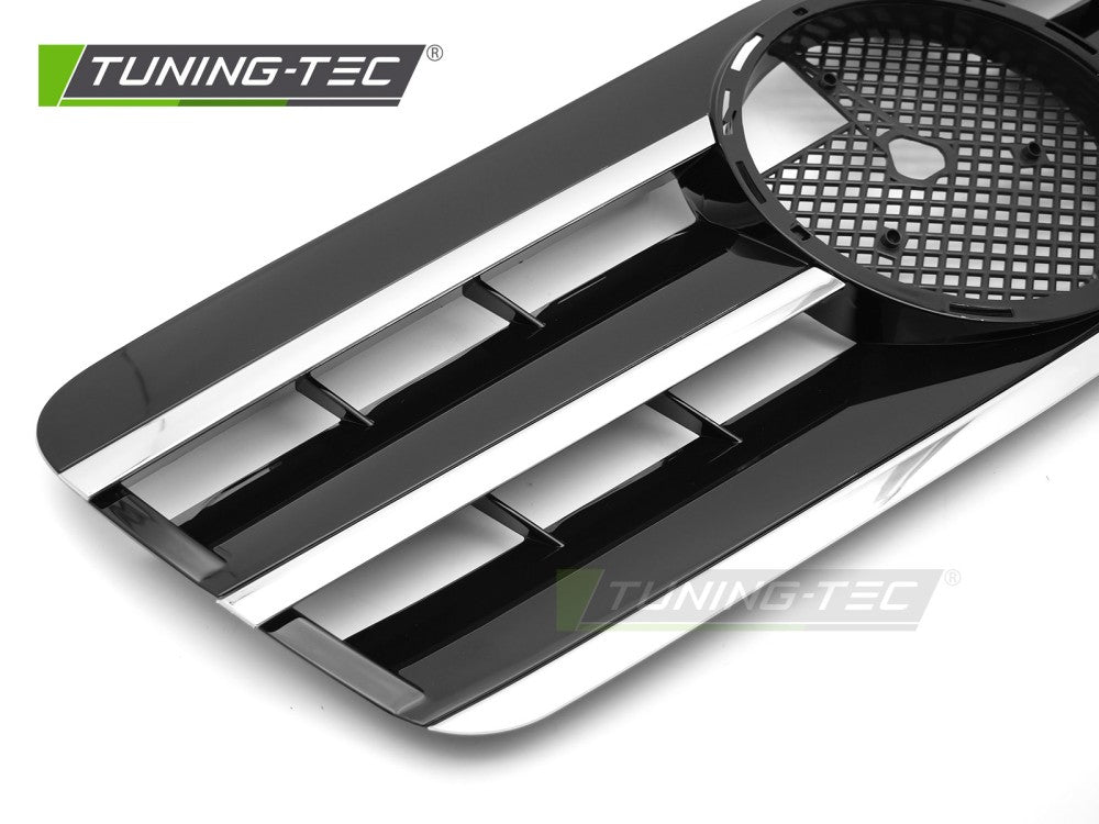 Griglia Sportiva Nera Cromata per Mercedes CLK (W208) 1996-2002