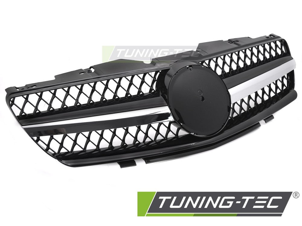 Griglia Sportiva Nera Cromata per Mercedes SL (R230) 2001-2006