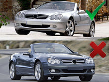 Carica l'immagine nel visualizzatore di Gallery, Griglia Sportiva Nera Cromata per Mercedes SL (R230) 2001-2006