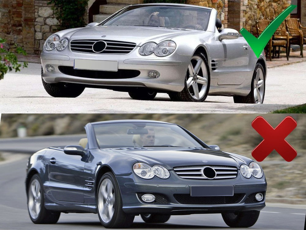 Griglia Sportiva Cromata per Mercedes SL (R230) 2001-2006