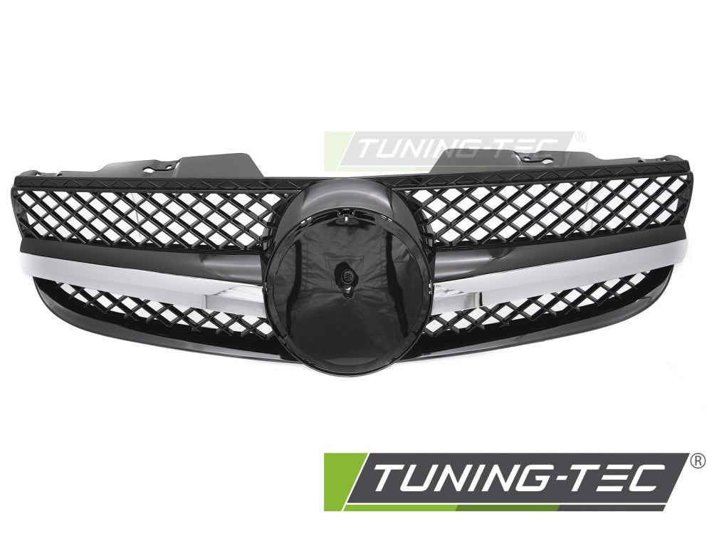 Griglia Sportiva Nera Cromata per Mercedes SL (R230) 2006-2008