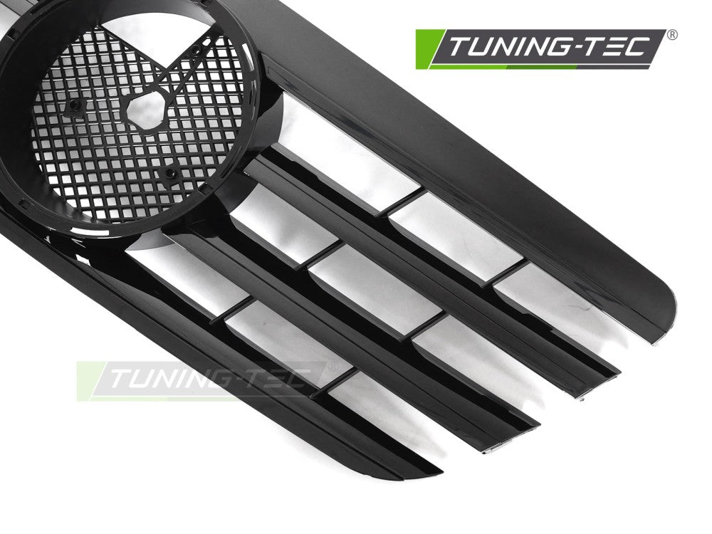 Griglia Nera Lucida Sportiva per Mercedes Classe E (W210) 1999-2003 Berlina, Station Wagon