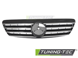Griglia Nera Cromata Sportiva per Mercedes Classe S W220 Berlina 1998-2002