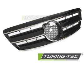 Griglia Nera Cromata Sportiva per Mercedes Classe S W220 Berlina 2002-2005
