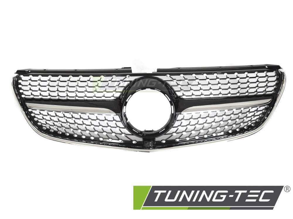 Griglia Sportiva Nera Cromata per Mercedes Vito (W447) 2014-2019