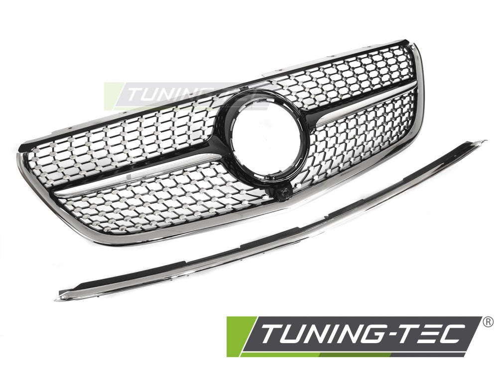 Griglia Sportiva Nera Cromata per Mercedes Vito (W447) 2014-2019