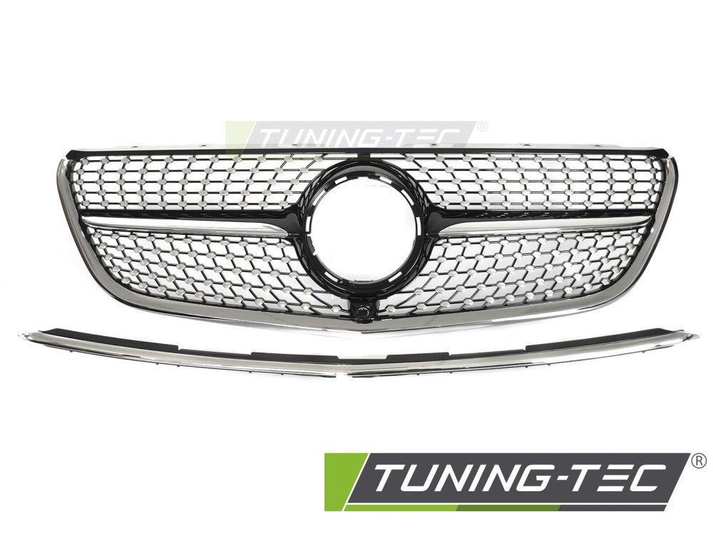 Griglia Sportiva Nera Cromata per Mercedes Vito (W447) 2014-2019