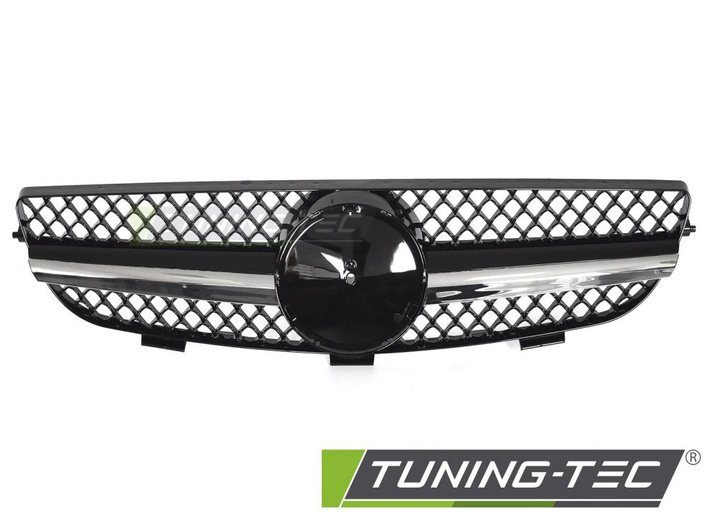 Griglia Sportiva Nera Cromata per Mercedes CLK (W209) 2003-2010