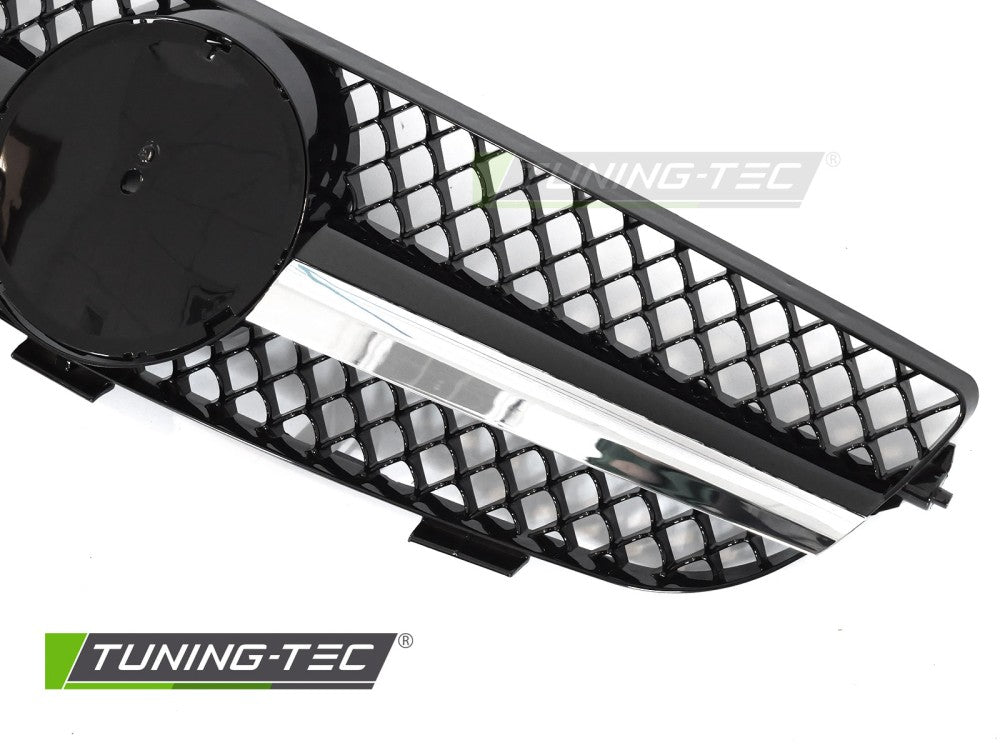 Griglia Sportiva Nera Cromata per Mercedes CLK (W209) 2003-2010