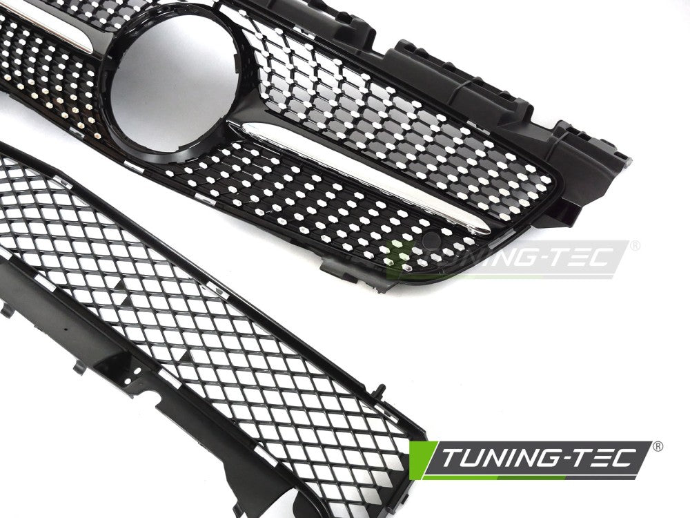 Griglia Sportiva Nera Cromata per Mercedes SLK (R172) 2011-2015