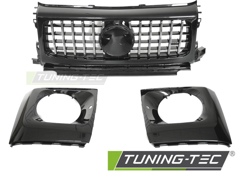Griglia Sportiva Nera Cromata per Mercedes Classe G (W464) 2018-2024