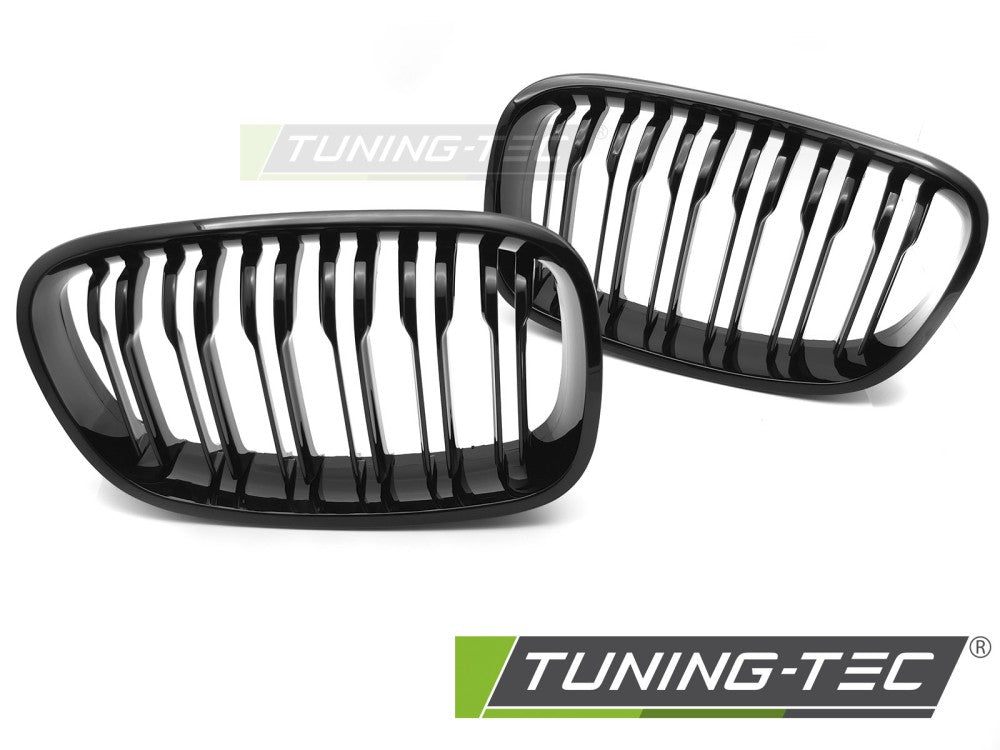 Griglia Sportiva Nera Lucida Doppia Barra per BMW Serie 1 (F20 / F21) 2011-2014