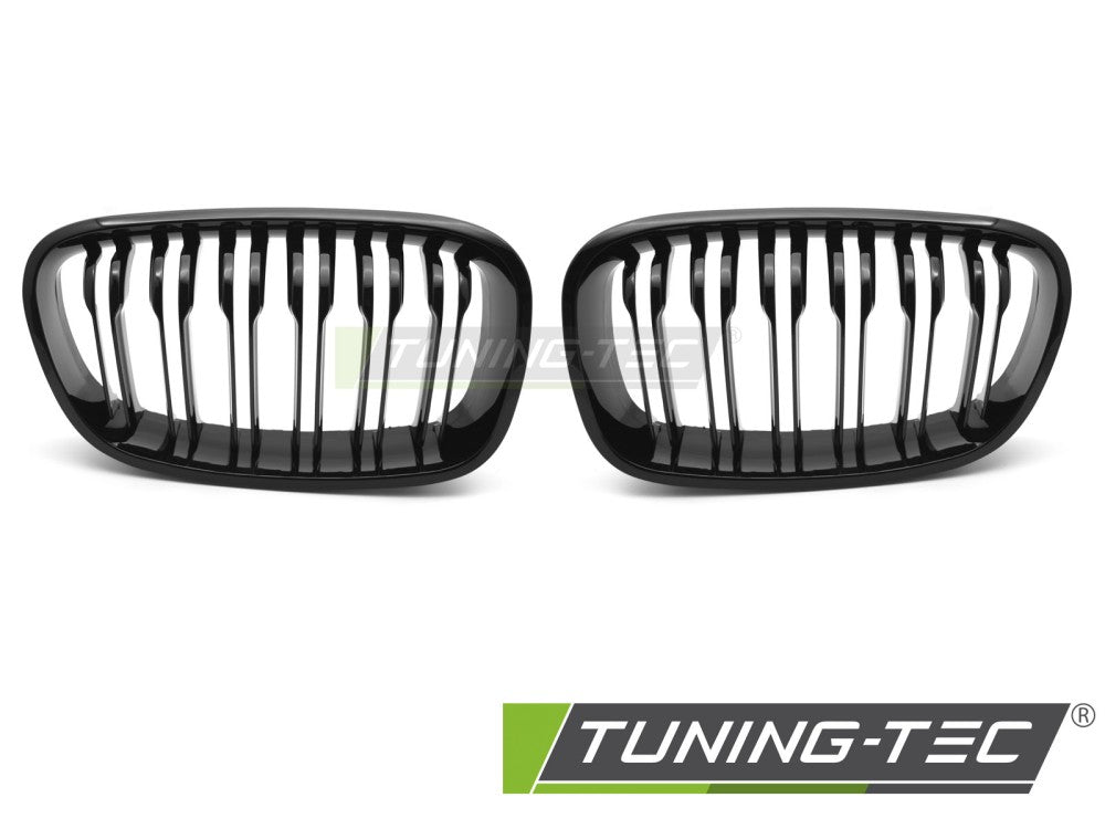 Griglia Sportiva Nera Lucida Doppia Barra per BMW Serie 1 (F20 / F21) 2011-2014